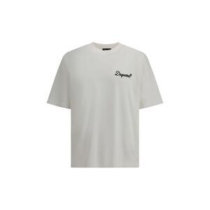 Dsquared² Cotton Crew Neck T-Shirt Men White T-Shirts